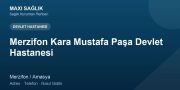 Merzifon Kara Mustafa Paşa Devlet Hastanesi adres ve telefon