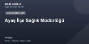Ayaş İlçe Sağlık Müdürlüğü adres ve telefon