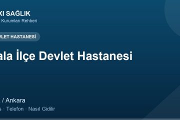 Bala İlçe Devlet Hastanesi adres ve telefon
