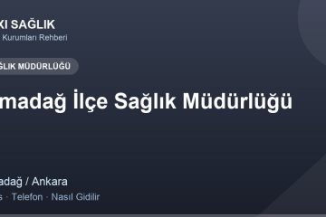 Elmadağ İlçe Sağlık Müdürlüğü adres ve telefon