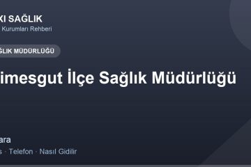 Etimesgut İlçe Sağlık Müdürlüğü adres ve telefon