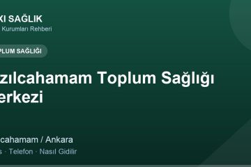 Kızılcahamam Toplum Sağlığı Merkezi adres ve telefon