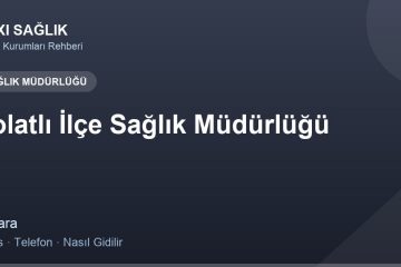 Polatlı İlçe Sağlık Müdürlüğü adres ve telefon