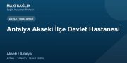 Antalya Akseki İlçe Devlet Hastanesi adres ve telefon