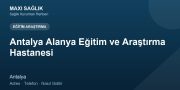 Antalya Alanya Eğitim ve Araştırma Hastanesi adres ve telefon