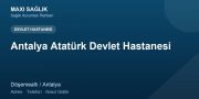 Antalya Atatürk Devlet Hastanesi adres ve telefon