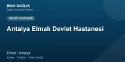 Antalya Elmalı Devlet Hastanesi adres ve telefon