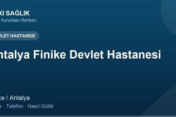 Antalya Finike Devlet Hastanesi adres ve telefon