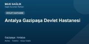 Antalya Gazipaşa Devlet Hastanesi adres ve telefon