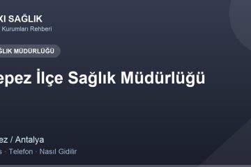 Kepez İlçe Sağlık Müdürlüğü adres ve telefon