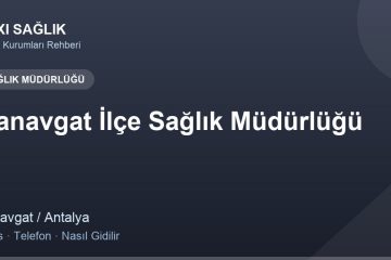 Manavgat İlçe Sağlık Müdürlüğü adres ve telefon