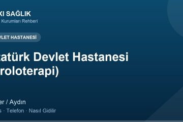 Atatürk Devlet Hastanesi (Proloterapi) adres ve telefon