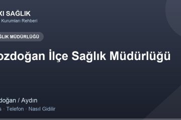 Bozdoğan İlçe Sağlık Müdürlüğü adres ve telefon