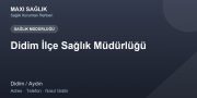 Didim İlçe Sağlık Müdürlüğü adres ve telefon