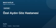 Özel Aydın Göz Hastanesi adres ve telefon
