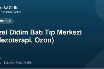 Özel Didim Batı Tıp Merkezi (Mezoterapi, Ozon) adres ve telefon