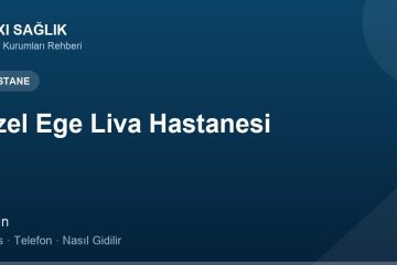 Özel Ege Liva Hastanesi adres ve telefon