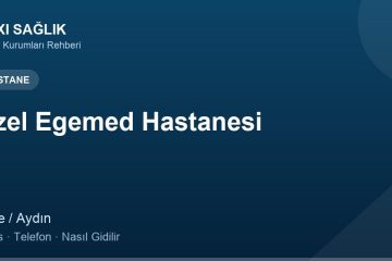Özel Egemed Hastanesi adres ve telefon