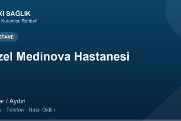 Özel Medinova Hastanesi adres ve telefon