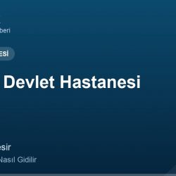 Ayvalık Devlet Hastanesi adres ve telefon
