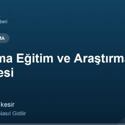 Bandırma Eğitim ve Araştırma Hastanesi adres ve telefon