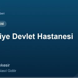 Burhaniye Devlet Hastanesi adres ve telefon