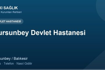 Dursunbey Devlet Hastanesi adres ve telefon