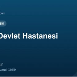 İvrindi Devlet Hastanesi adres ve telefon