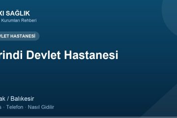 İvrindi Devlet Hastanesi adres ve telefon