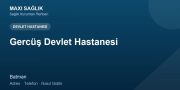 Gercüş Devlet Hastanesi adres ve telefon