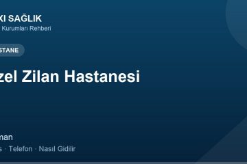 Özel Zilan Hastanesi adres ve telefon