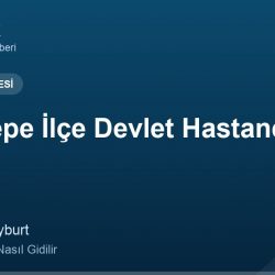 Aydıntepe İlçe Devlet Hastanesi adres ve telefon