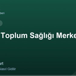 Merkez Toplum Sağlığı Merkezi adres ve telefon