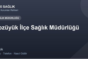 Bozüyük İlçe Sağlık Müdürlüğü adres ve telefon