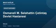 Osmaneli M. Selahattin Çetintaş Devlet Hastanesi adres ve telefon