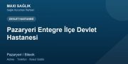 Pazaryeri Entegre İlçe Devlet Hastanesi adres ve telefon