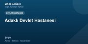 Adaklı Devlet Hastanesi adres ve telefon