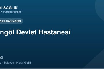 Bingöl Devlet Hastanesi adres ve telefon