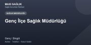 Genç İlçe Sağlık Müdürlüğü adres ve telefon