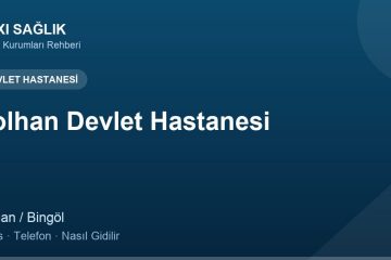 Solhan Devlet Hastanesi adres ve telefon