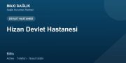 Hizan Devlet Hastanesi adres ve telefon