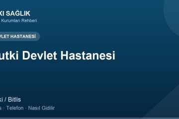 Mutki Devlet Hastanesi adres ve telefon