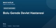 Bolu Gerede Devlet Hastanesi adres ve telefon