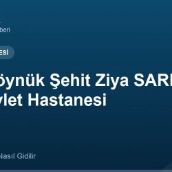 Bolu Göynük Şehit Ziya SARPKAYA İlçe Devlet Hastanesi adres ve telefon