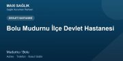 Bolu Mudurnu İlçe Devlet Hastanesi adres ve telefon