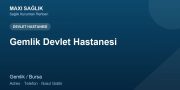 Gemlik Devlet Hastanesi adres ve telefon
