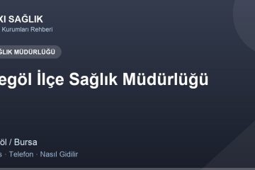 İnegöl İlçe Sağlık Müdürlüğü adres ve telefon