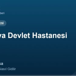 Mudanya Devlet Hastanesi adres ve telefon