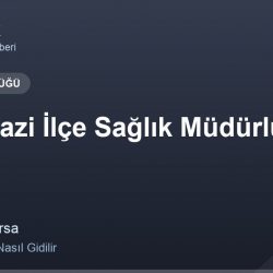 Orhangazi İlçe Sağlık Müdürlüğü adres ve telefon