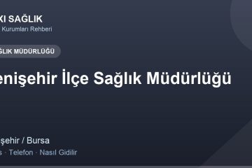 Yenişehir İlçe Sağlık Müdürlüğü adres ve telefon